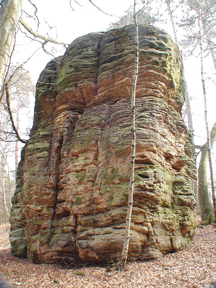 Klettern am Männlein im Walde aus dem Kletterführer Paules Kletterbibel Bodensteiner Klippen