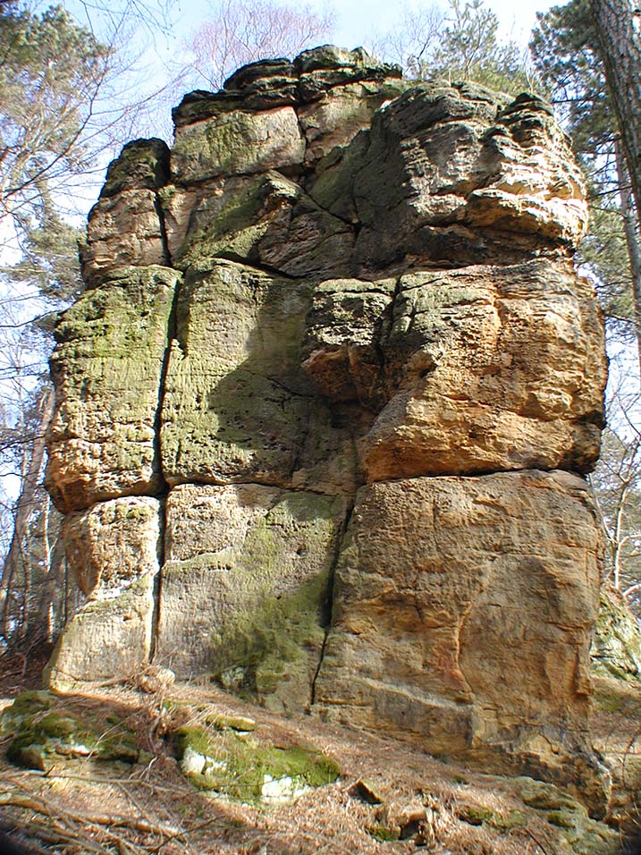 Klettern an der Osterklippe aus dem Kletterführer Paules Kletterbibel Bodensteiner Klippen